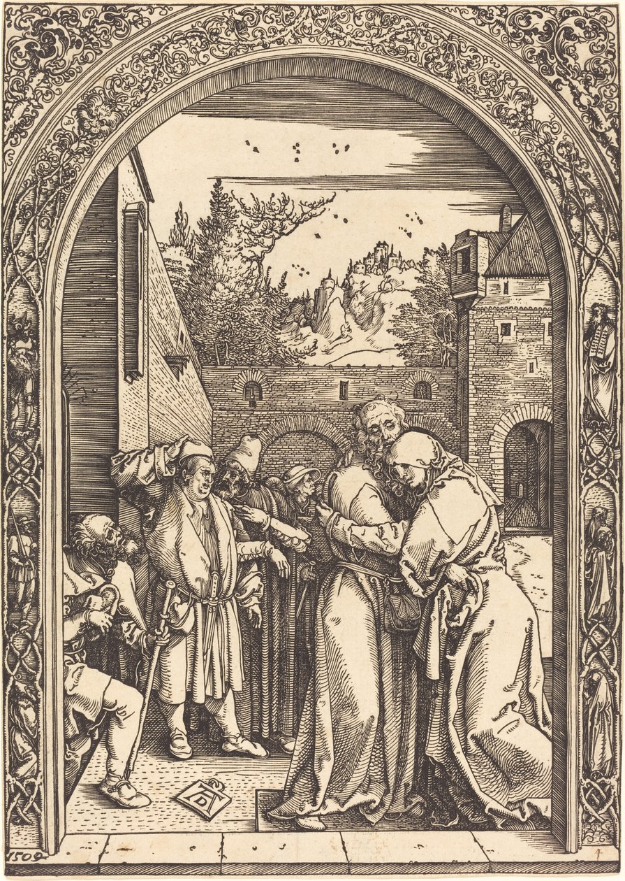Joachim en Anna bij de Gouden Poort door Albrecht Dürer