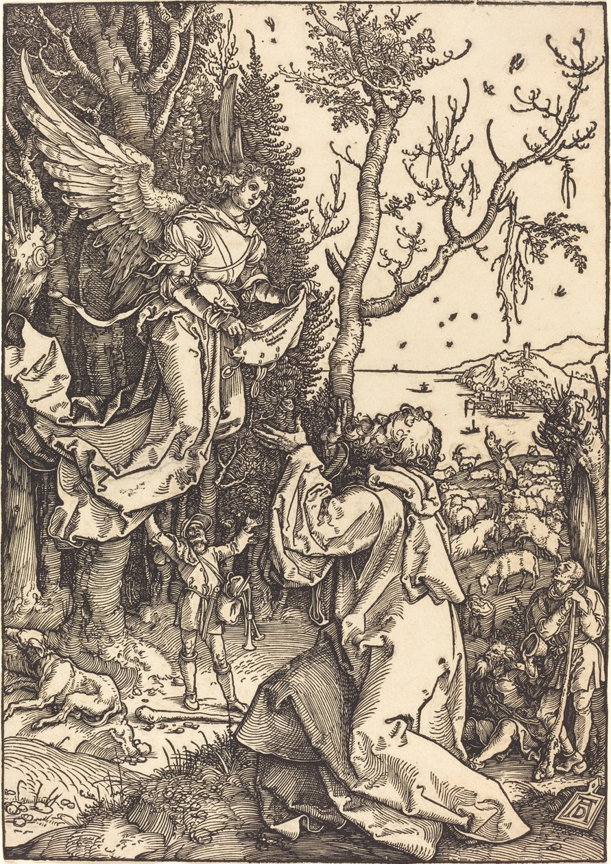 Joachim en de engel door Albrecht Dürer