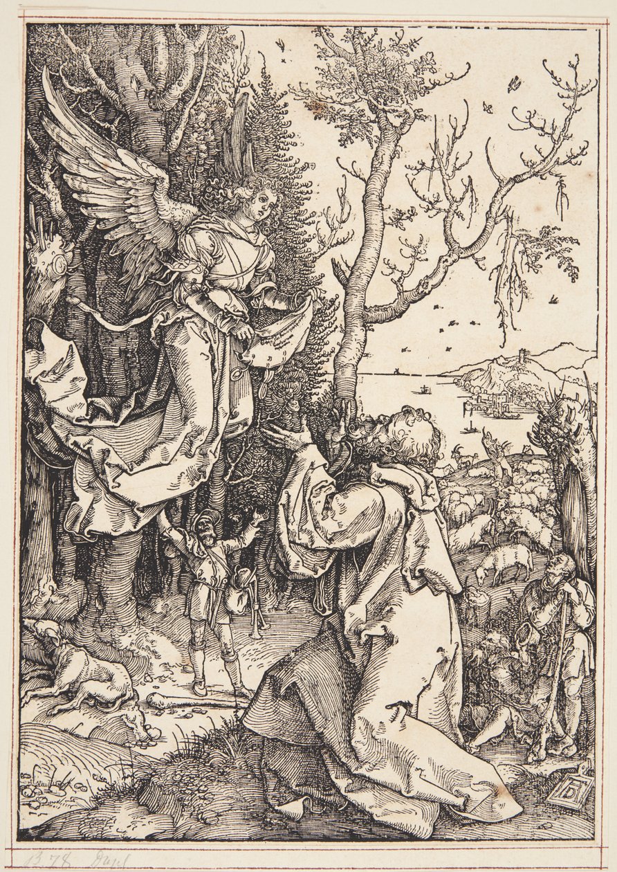 Joachim en de engel door Albrecht Dürer