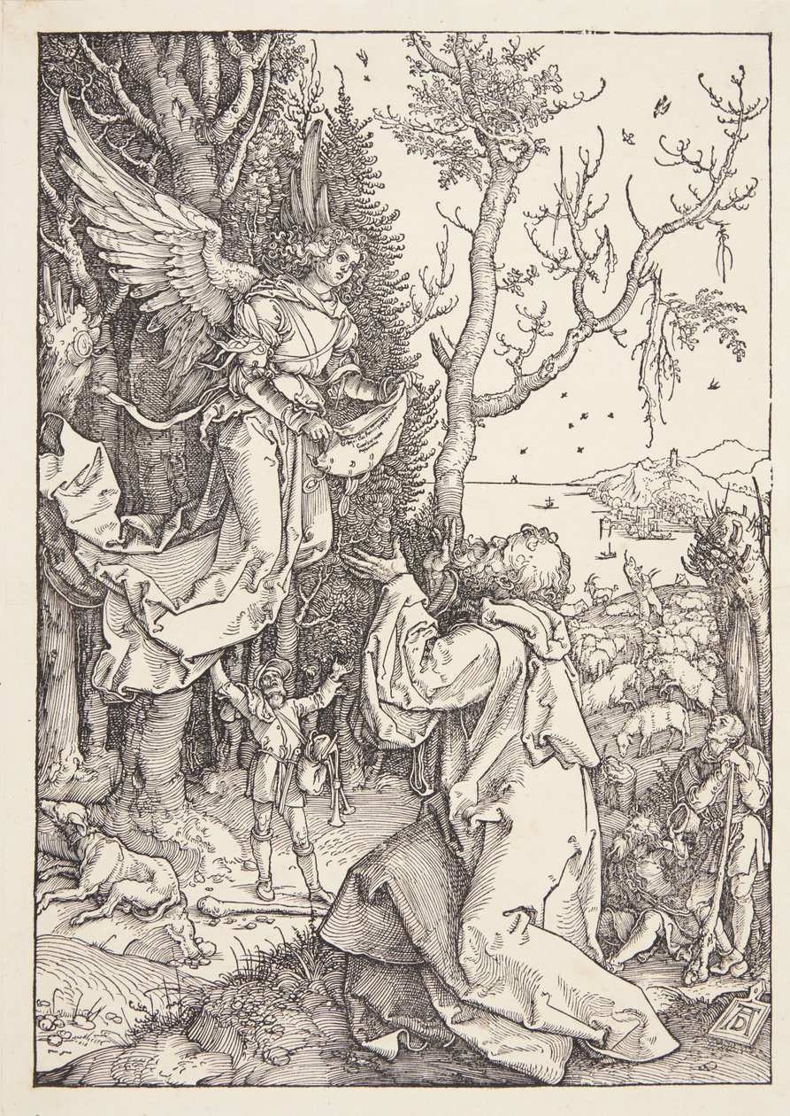 Joachim en de engel door Albrecht Dürer