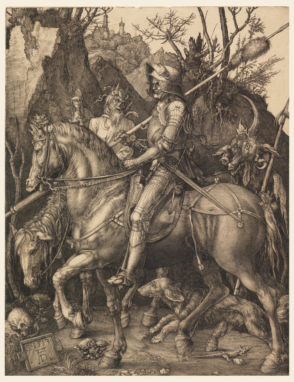 Ridder, dood en de duivel door Albrecht Dürer