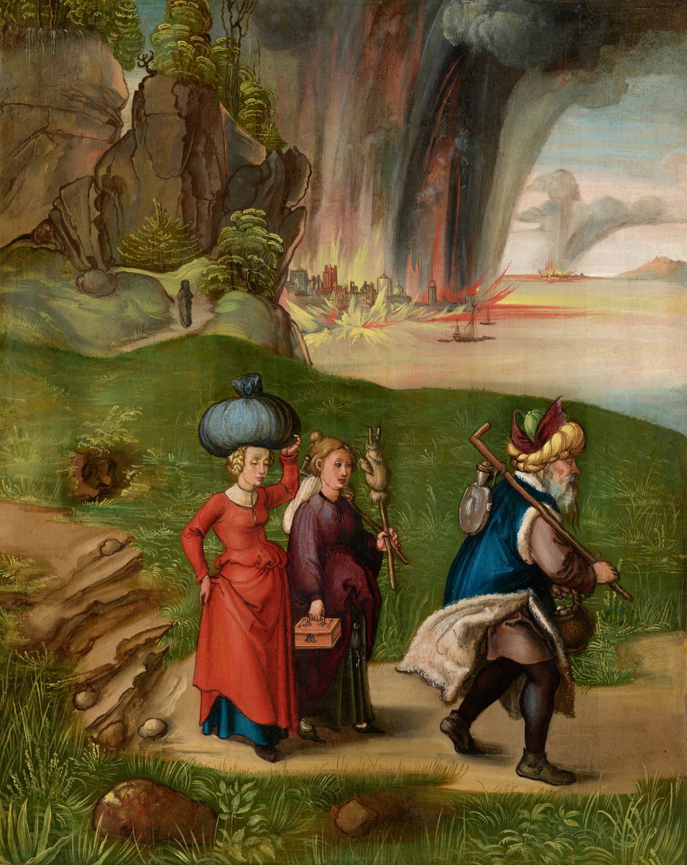Lot en zijn dochters door Albrecht Dürer