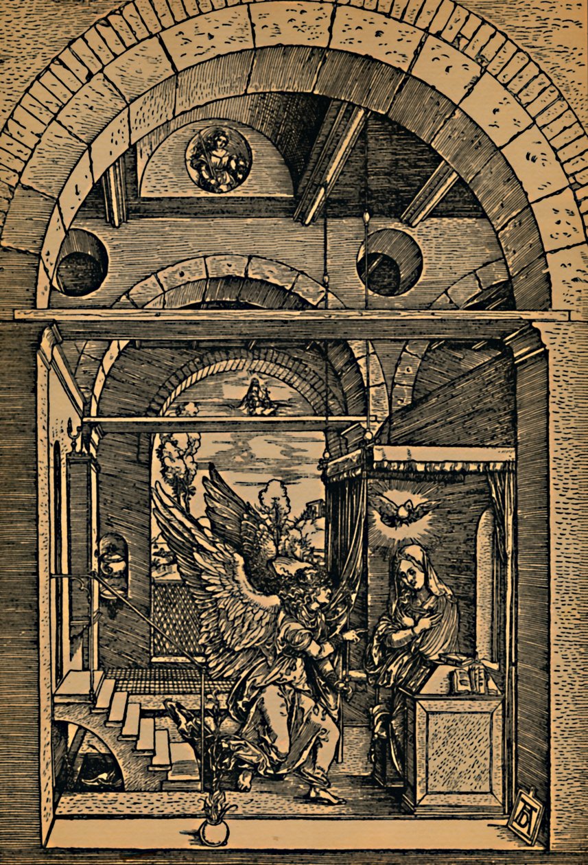 Maria Verkondiging, ca. 1503 door Albrecht Dürer