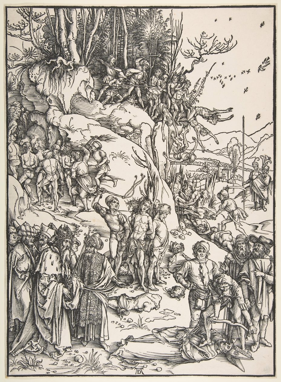 Martelaarschap van de Tienduizend door Albrecht Dürer