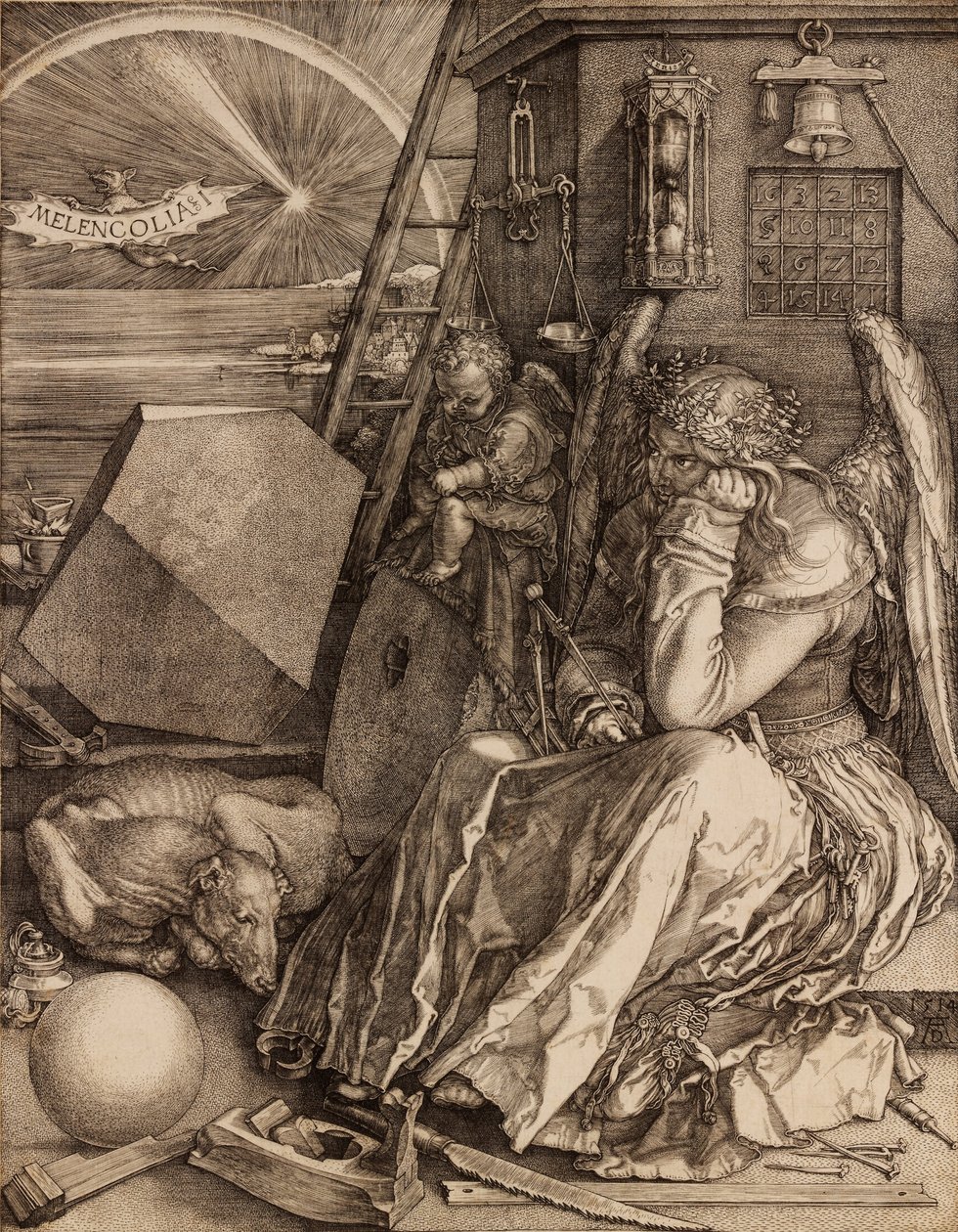 Melencolia I, 1514 door Albrecht Dürer