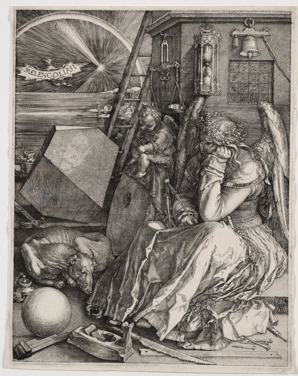 Melencolia I, 1514 door Albrecht Dürer