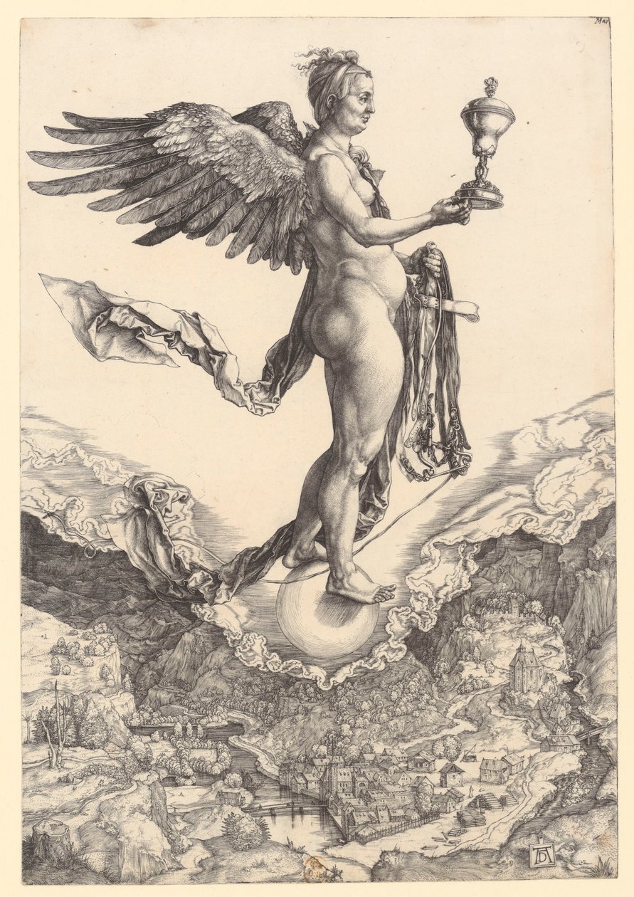 Nemesis door Albrecht Dürer