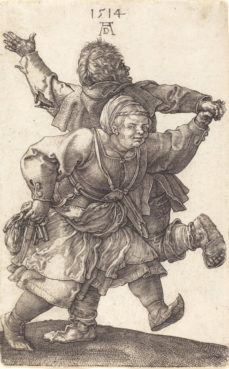 Boerenpaar dansend, 1514 door Albrecht Dürer