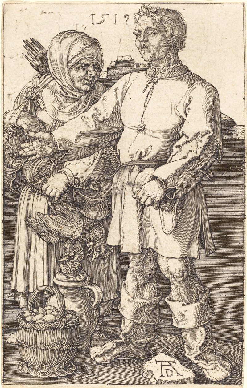 Boerenpaar op de Markt door Albrecht Dürer