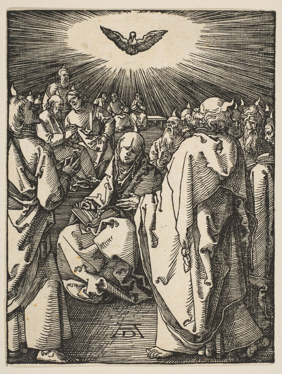 Pinksteren, uit De Kleine Passie door Albrecht Dürer
