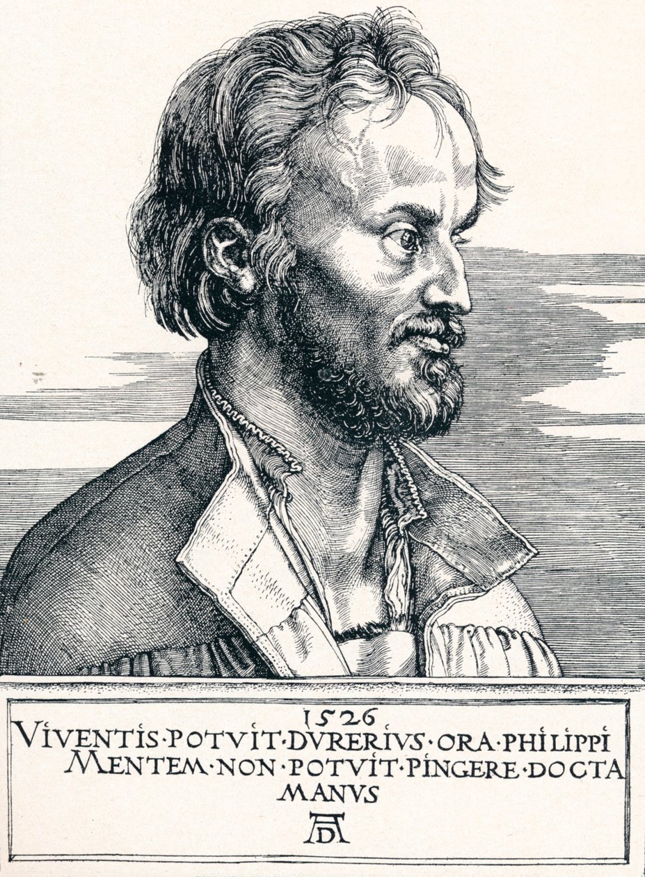 Philipp Melanchthon, 1526, 1906 door Albrecht Dürer