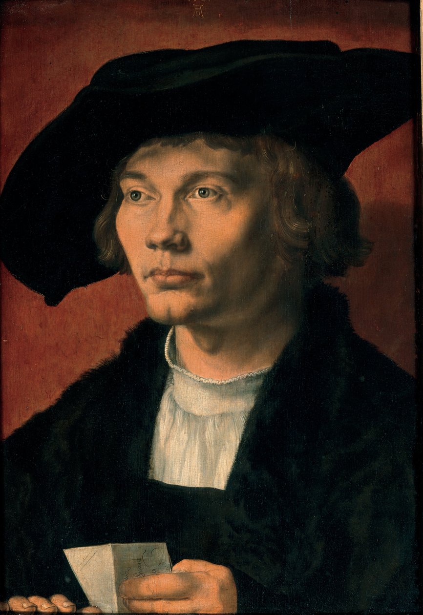 Portret van Bernhard von Reesen, 1521 door Albrecht Dürer