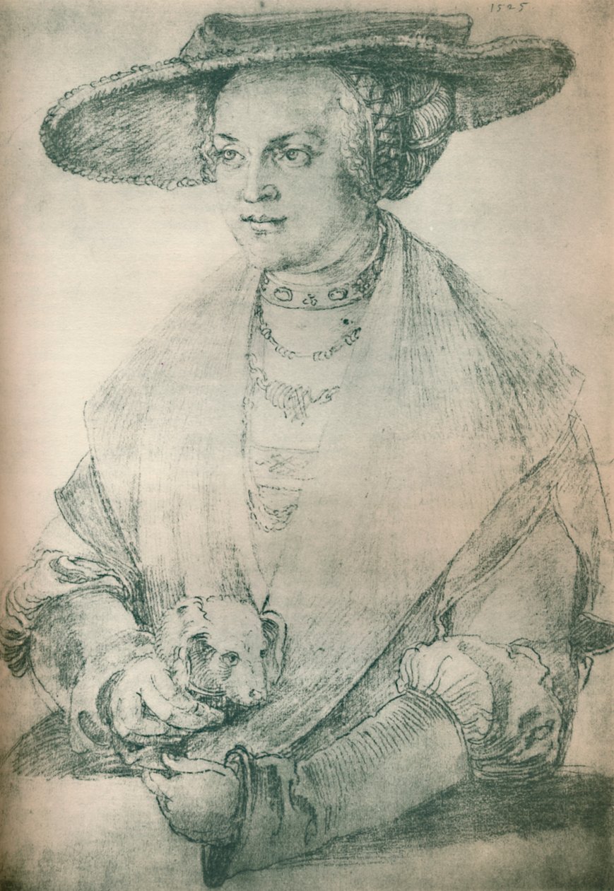 Portret van een dame door Albrecht Dürer