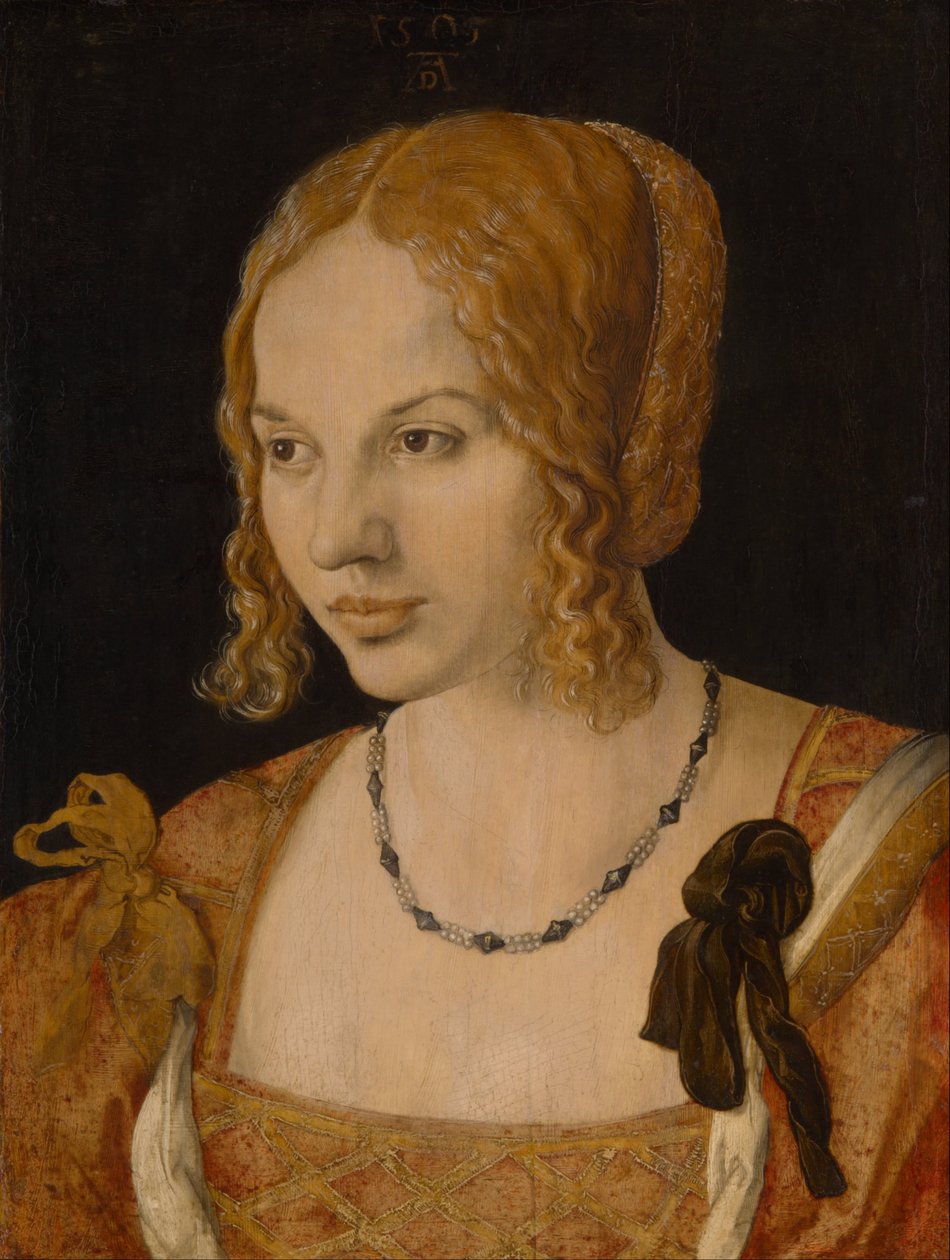 Portret van een jonge Venetiaanse vrouw door Albrecht Dürer