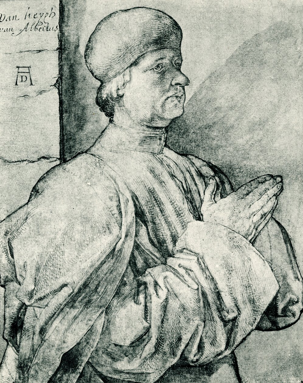 Biddende schenker door Albrecht Dürer