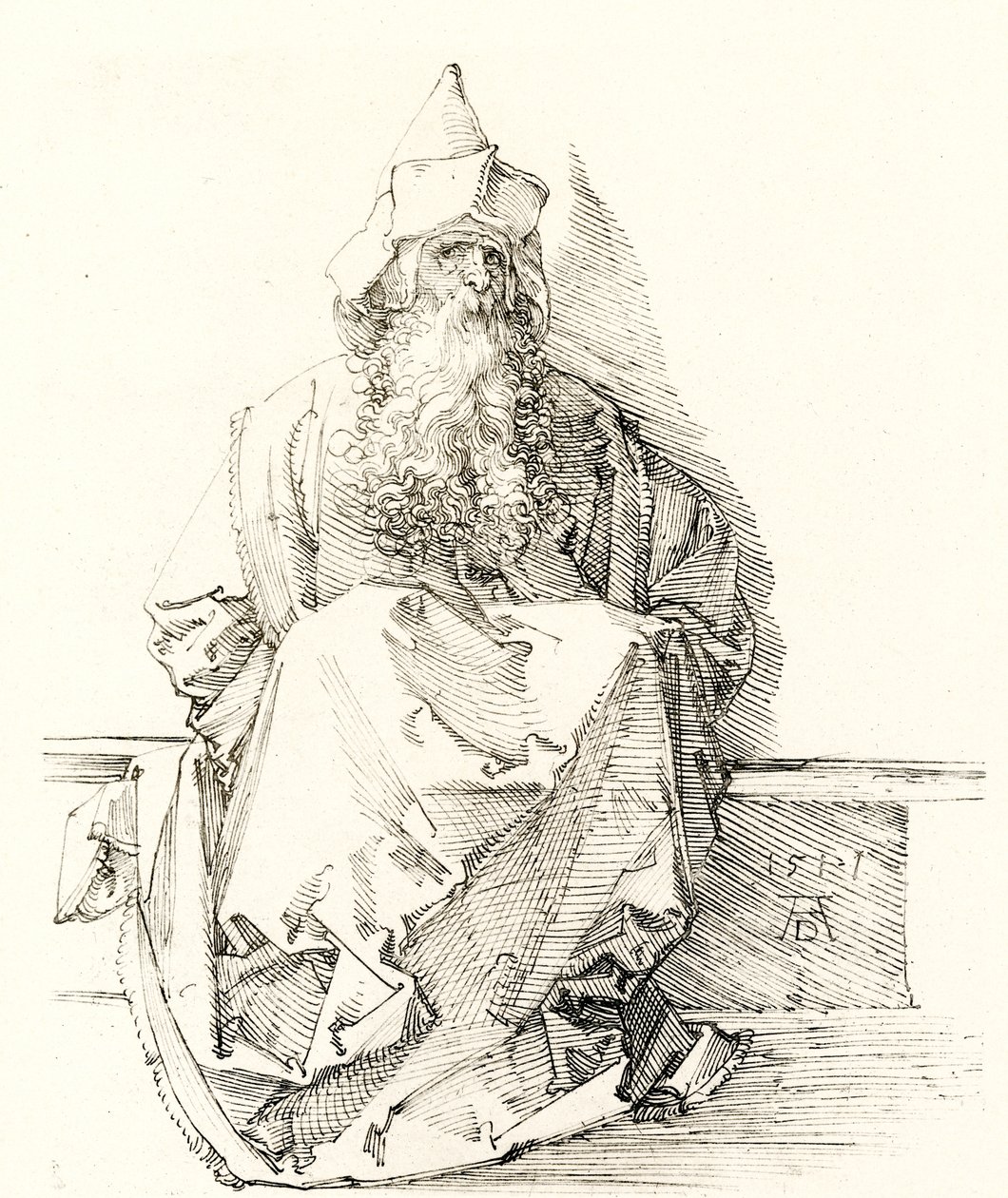 Profeetfiguur door Albrecht Dürer