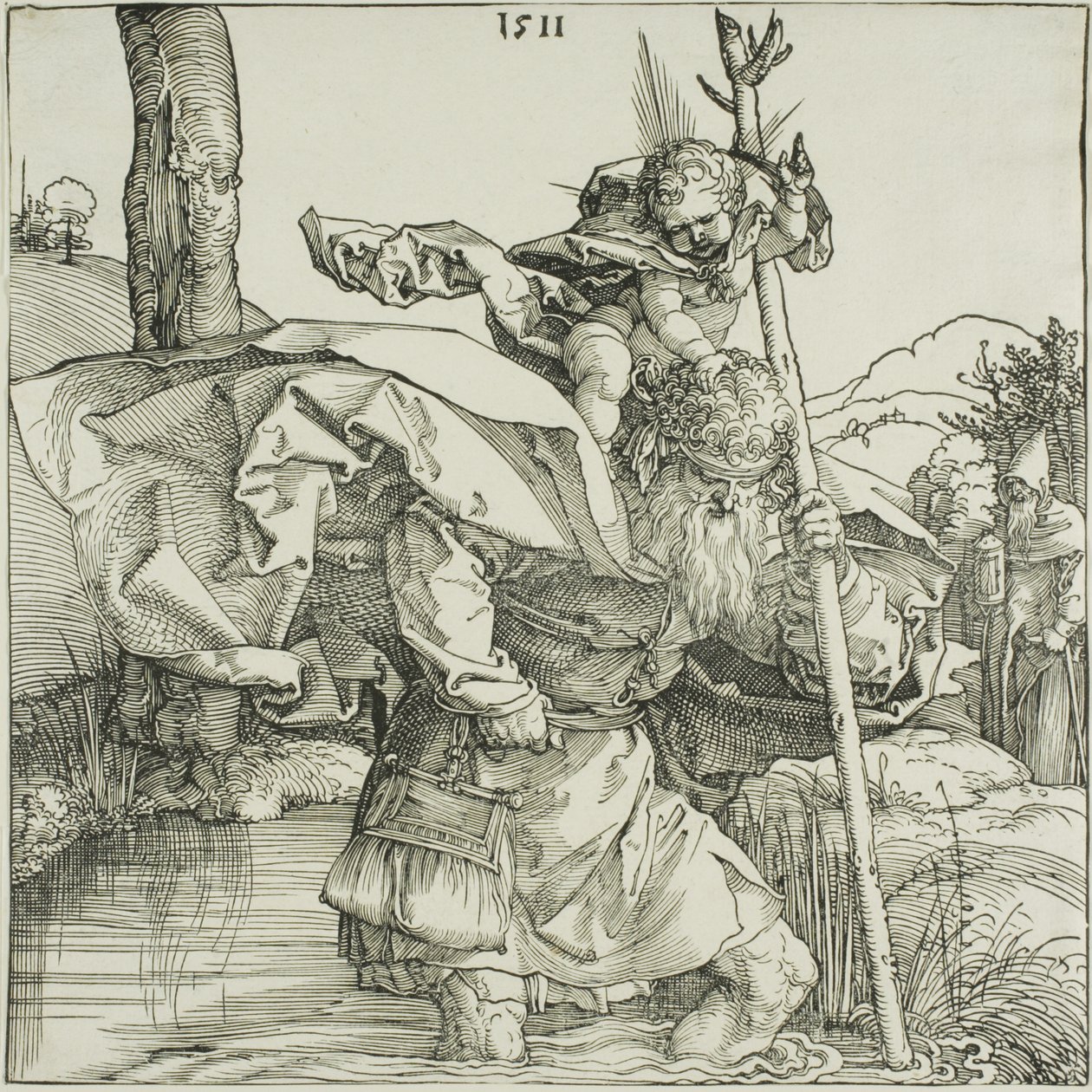 Sint Christoffel door Albrecht Dürer