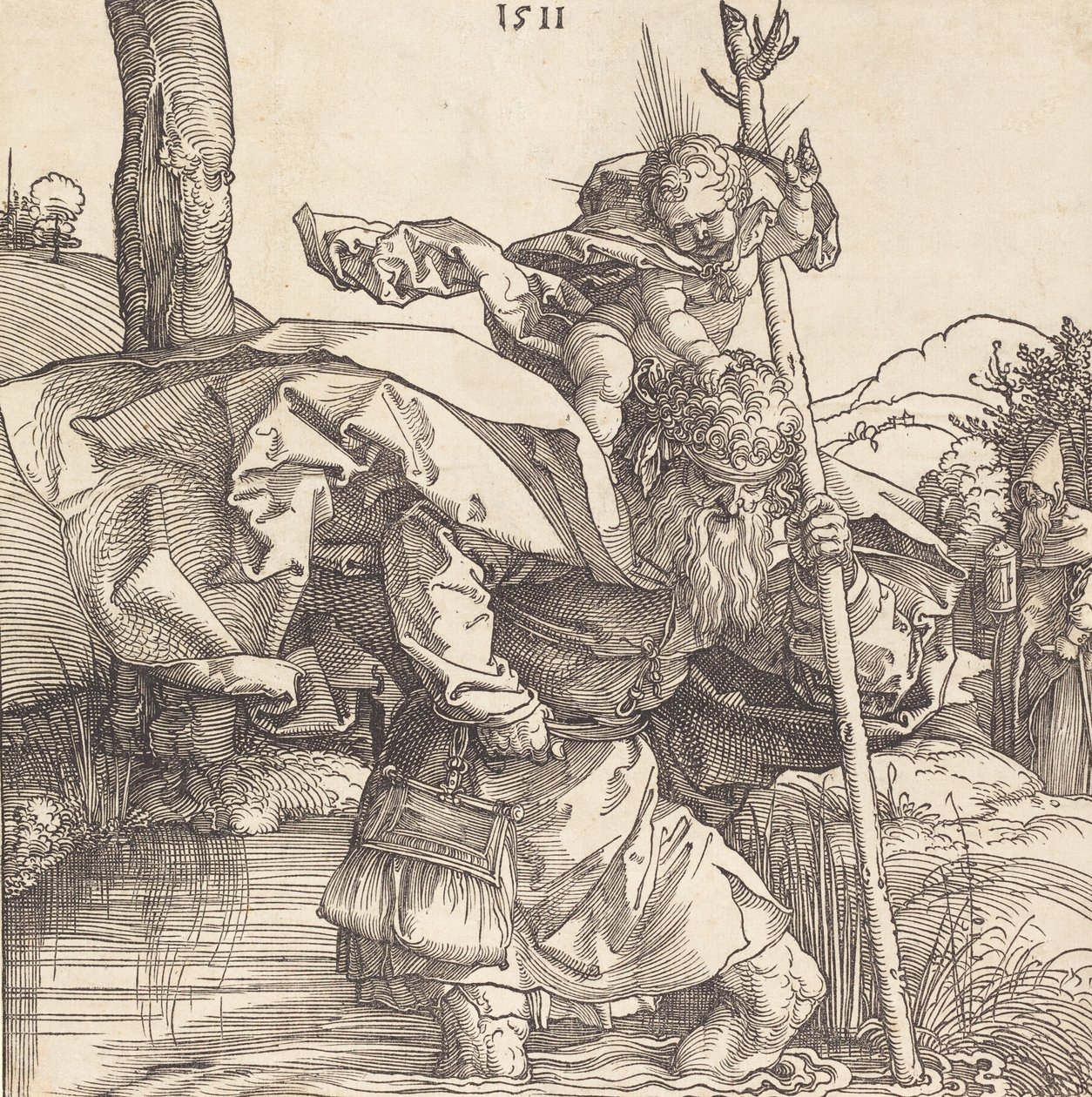 Sint Christoffel, 1511 door Albrecht Dürer