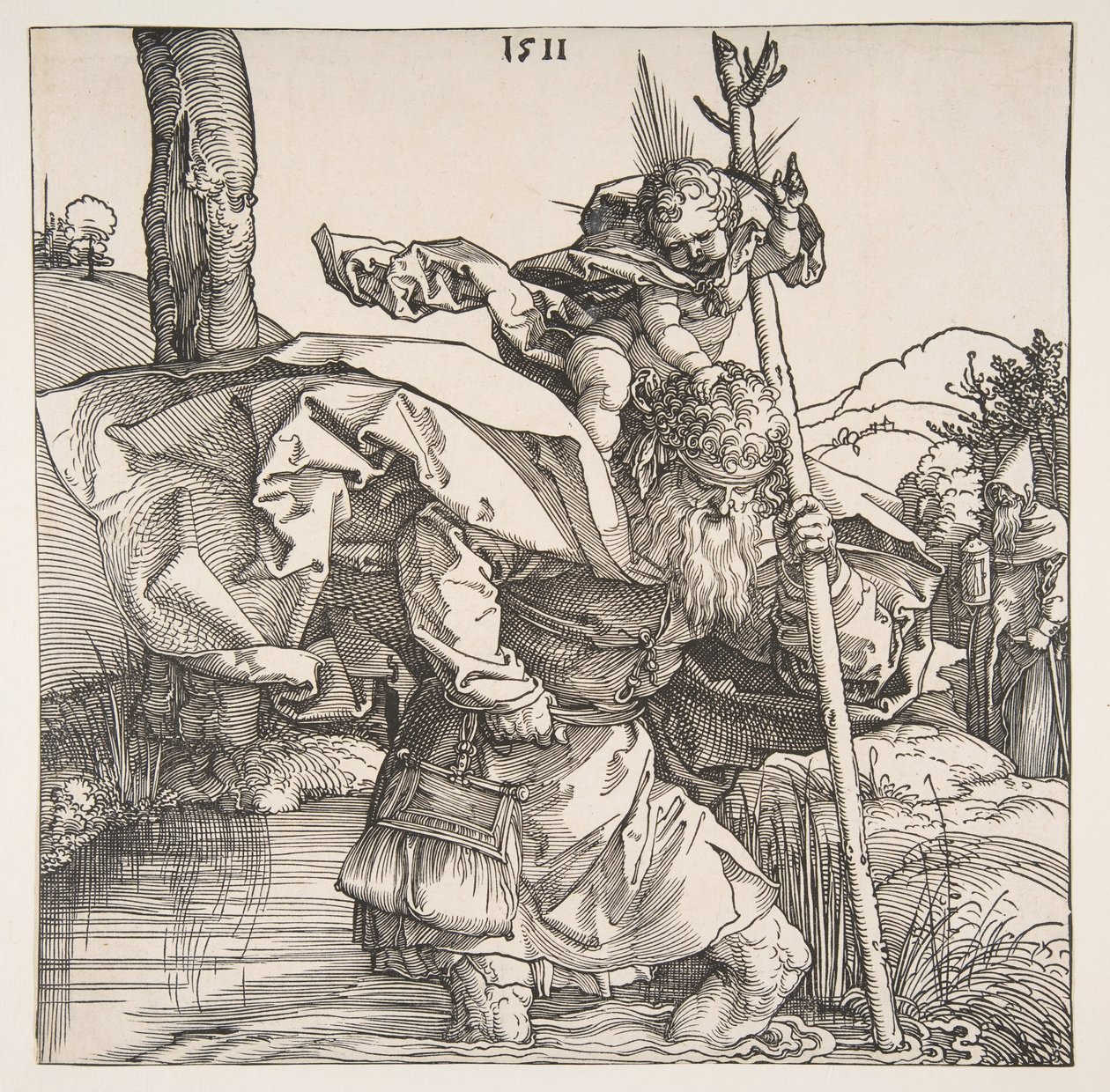 Sint Christoffel, 1511 door Albrecht Dürer