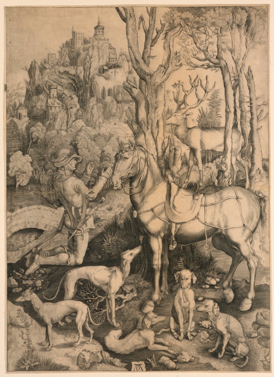 Sint Eustachius door Albrecht Dürer