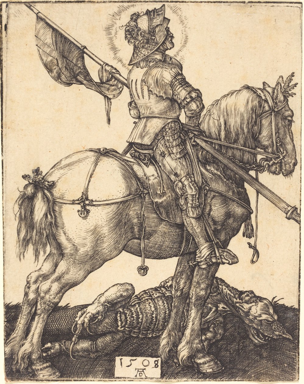 Sint Joris te Paard door Albrecht Dürer