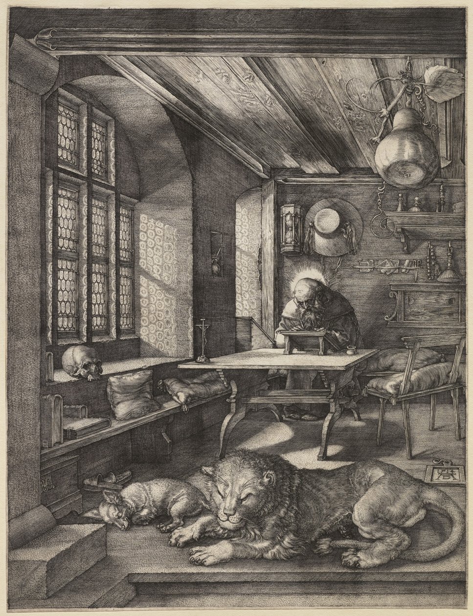 Sint Hiëronymus in zijn Studie, 1514 door Albrecht Dürer