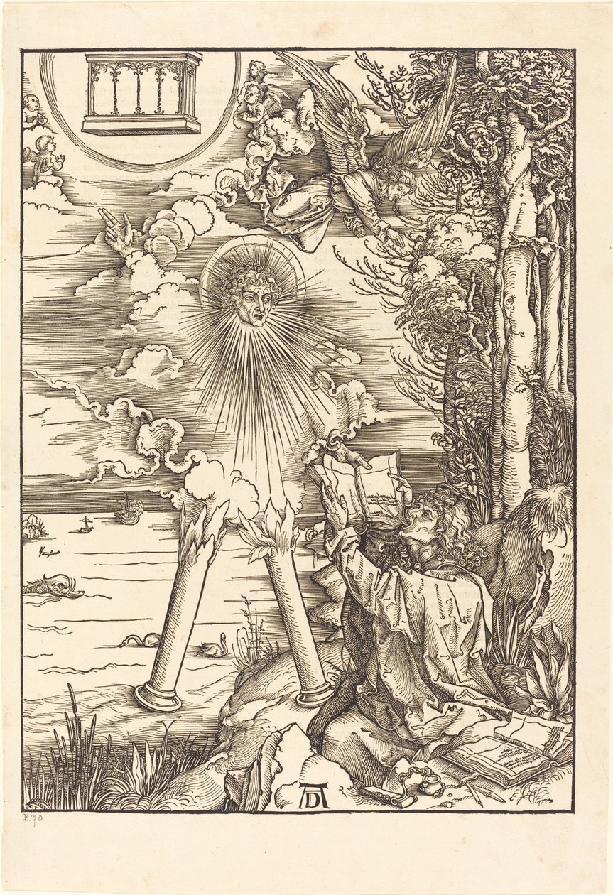 Sint Johannes die het Boek Verslindt door Albrecht Dürer