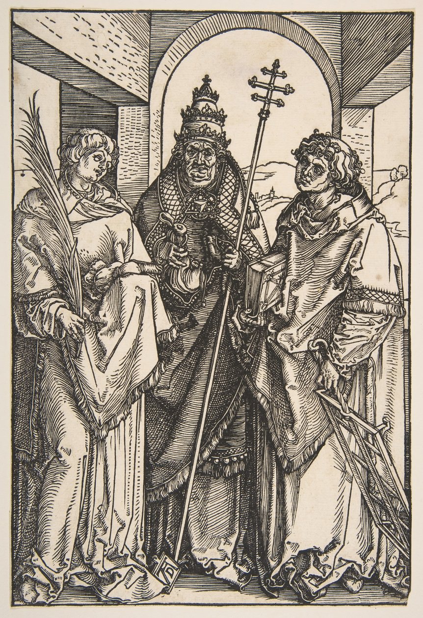 Sint Stefanus, Sint Sixtus en Sint Laurentius door Albrecht Dürer