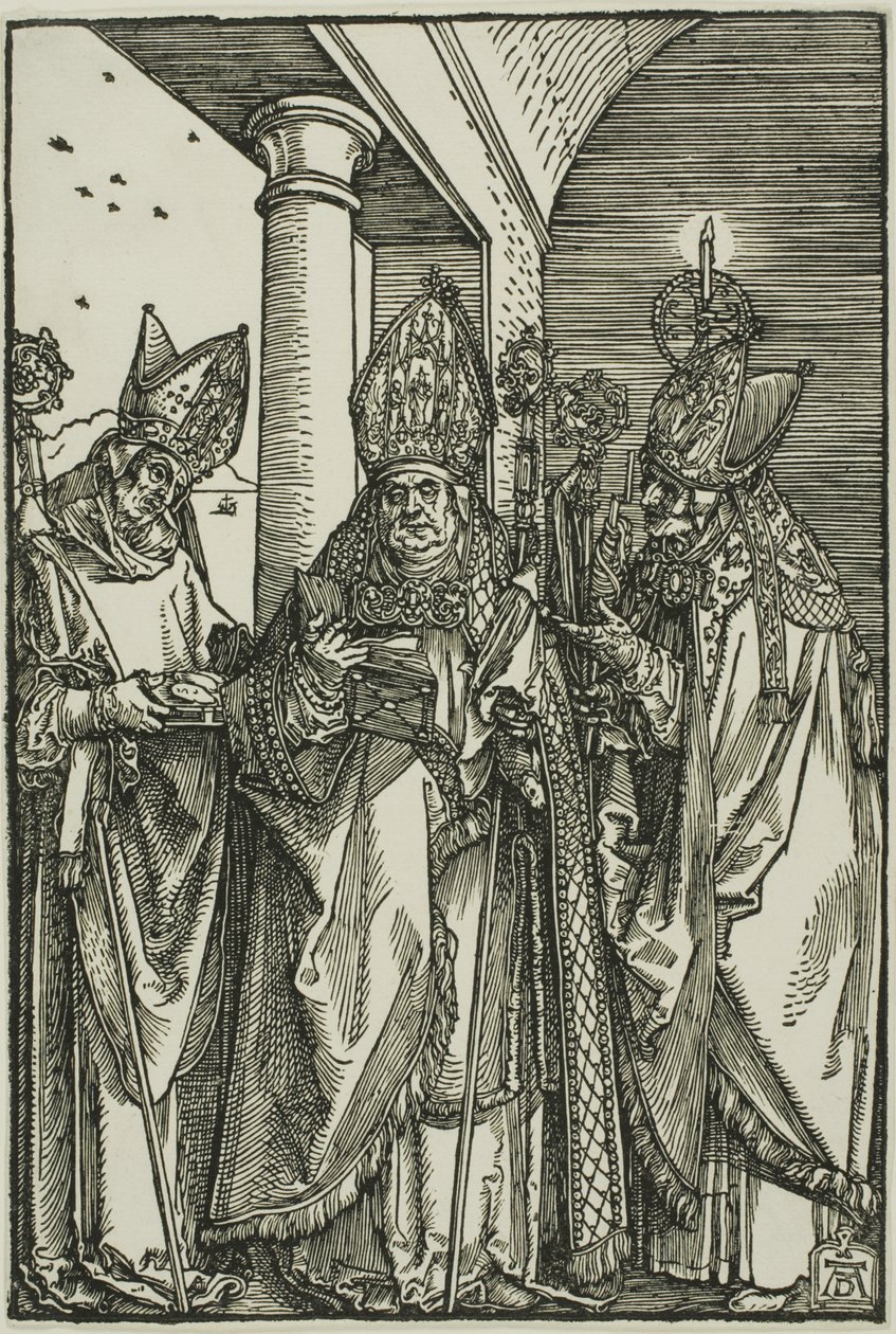 Heiligen Nicolaas, Ulrich en Erasmus door Albrecht Dürer