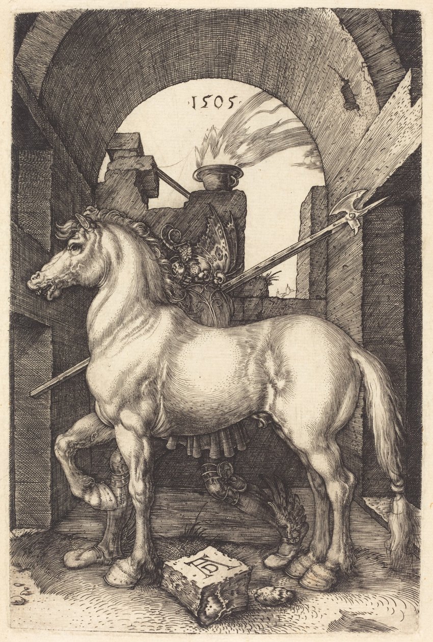 Klein paard, 1505 door Albrecht Dürer