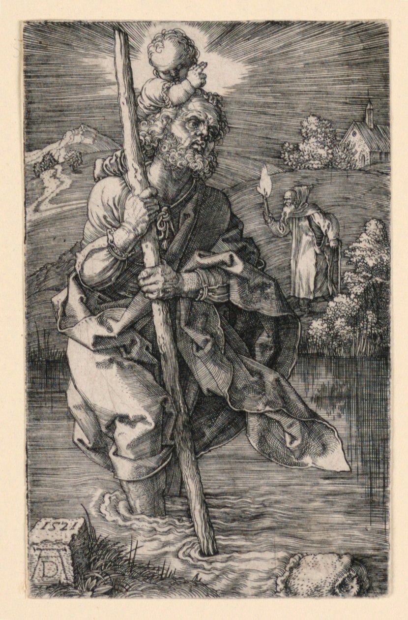 St. Christoffel door Albrecht Dürer