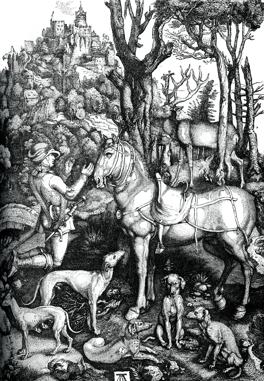 St Eustace door Albrecht Dürer