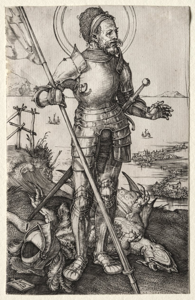 Sint Joris te voet door Albrecht Dürer
