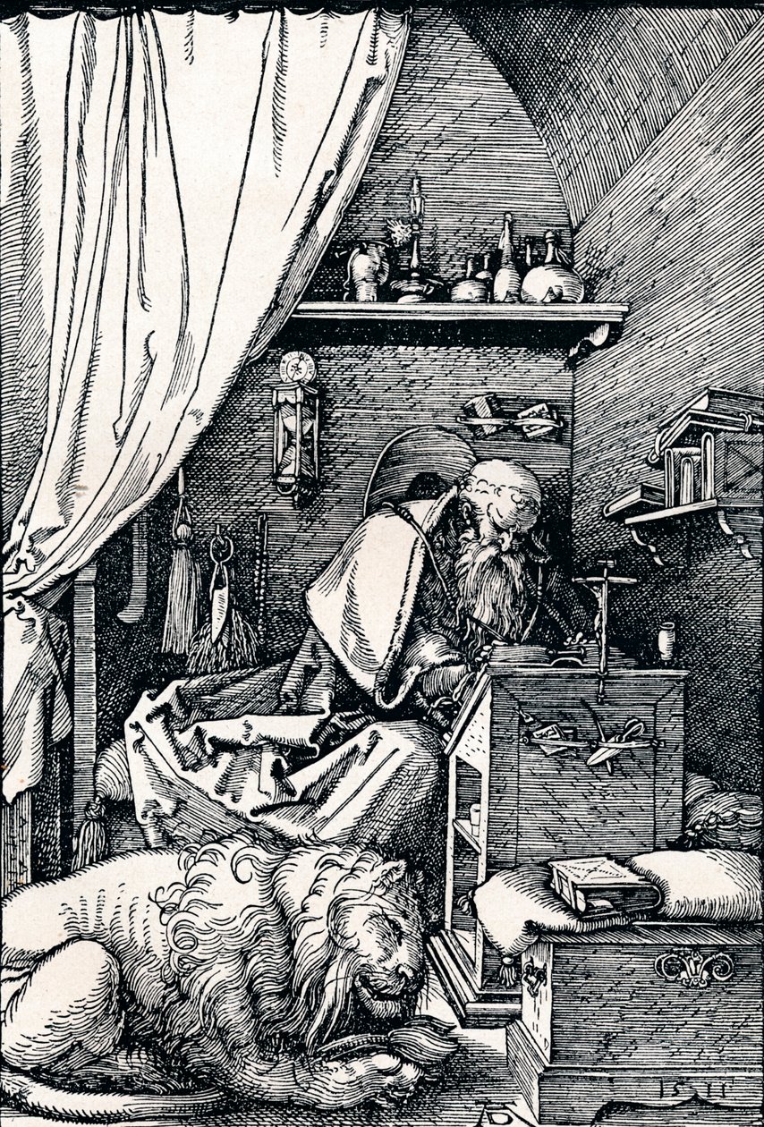 Sint Hiëronymus in zijn cel, 1511 1906 door Albrecht Dürer