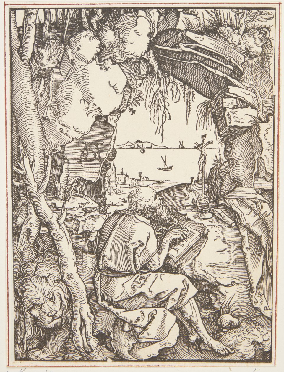 Sint Hiëronymus in de grot door Albrecht Dürer
