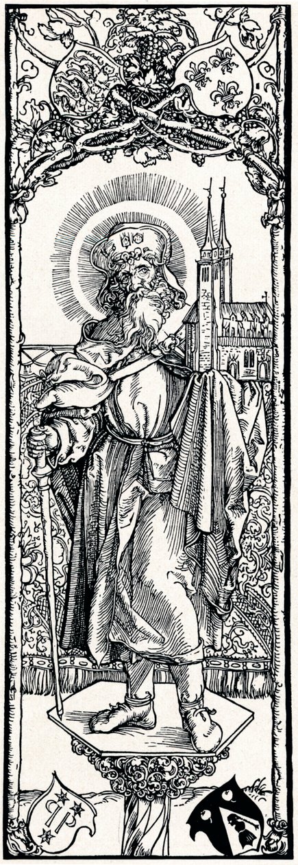 St. Sebaldus op een kapiteel, 1906 door Albrecht Dürer