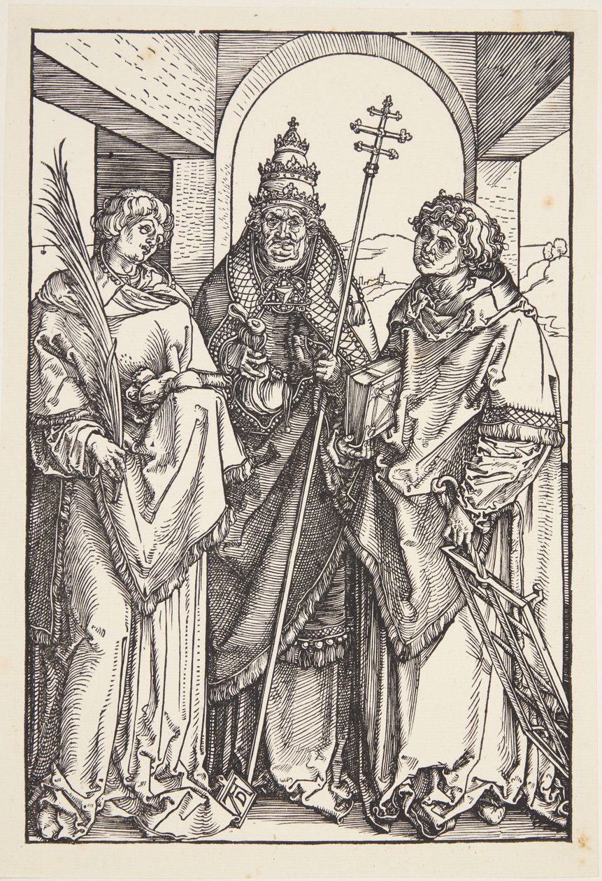 Heiligen Laurentius, Sixtus en Stefanus door Albrecht Dürer