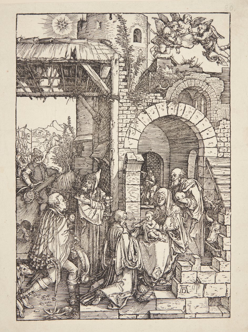 De aanbidding der wijzen door Albrecht Dürer