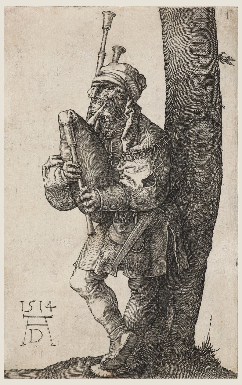 De Doedelzakspeler door Albrecht Dürer