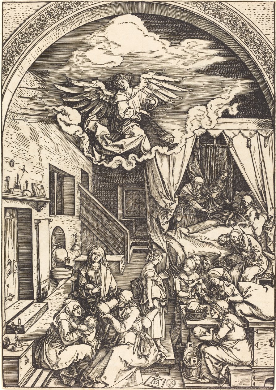 De geboorte van de Maagd door Albrecht Dürer