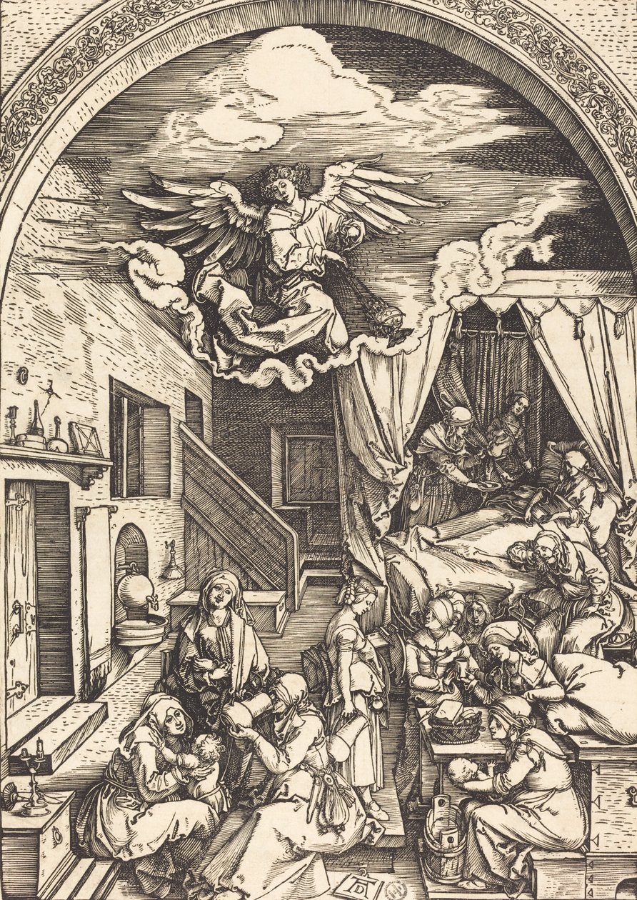 De geboorte van de Maagd door Albrecht Dürer