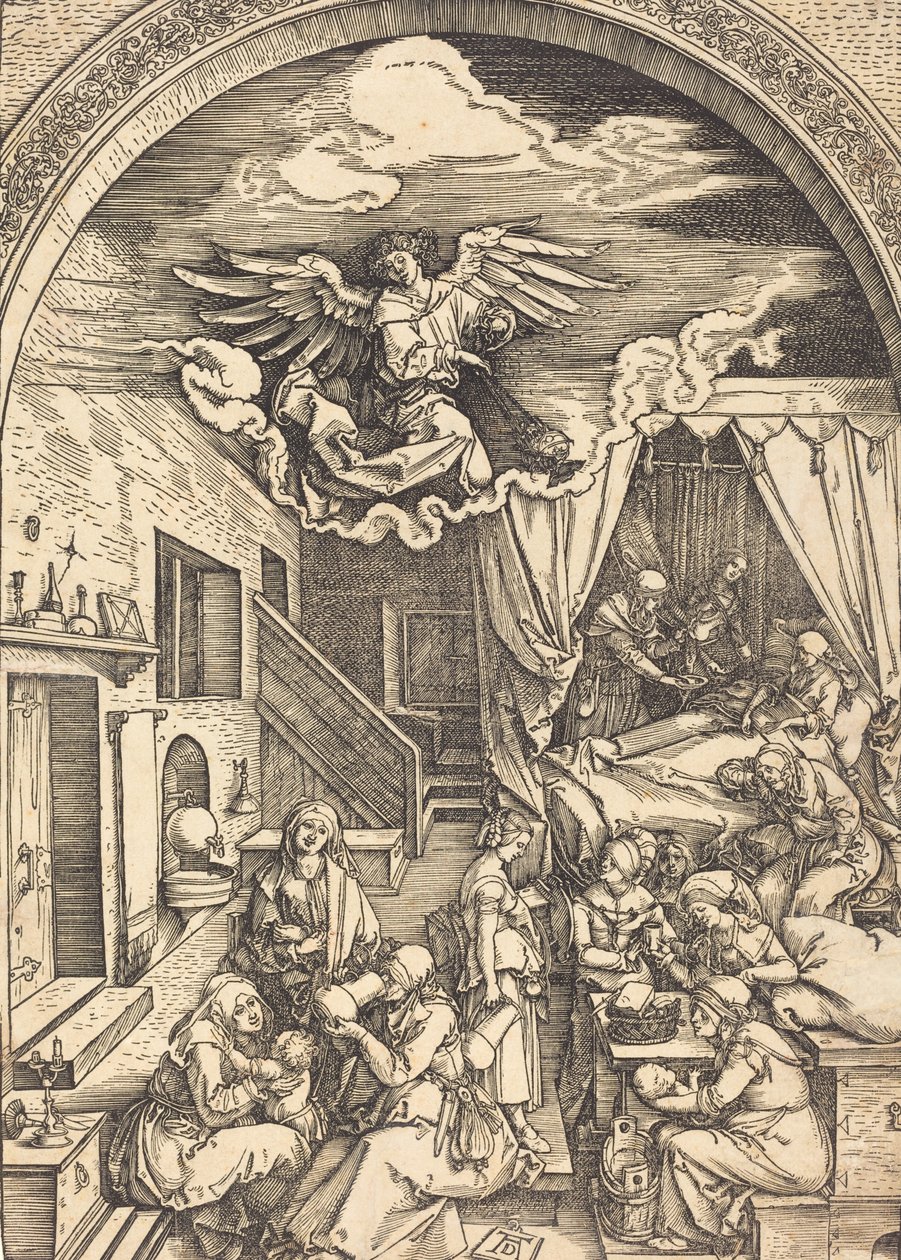 De geboorte van de Maagd door Albrecht Dürer