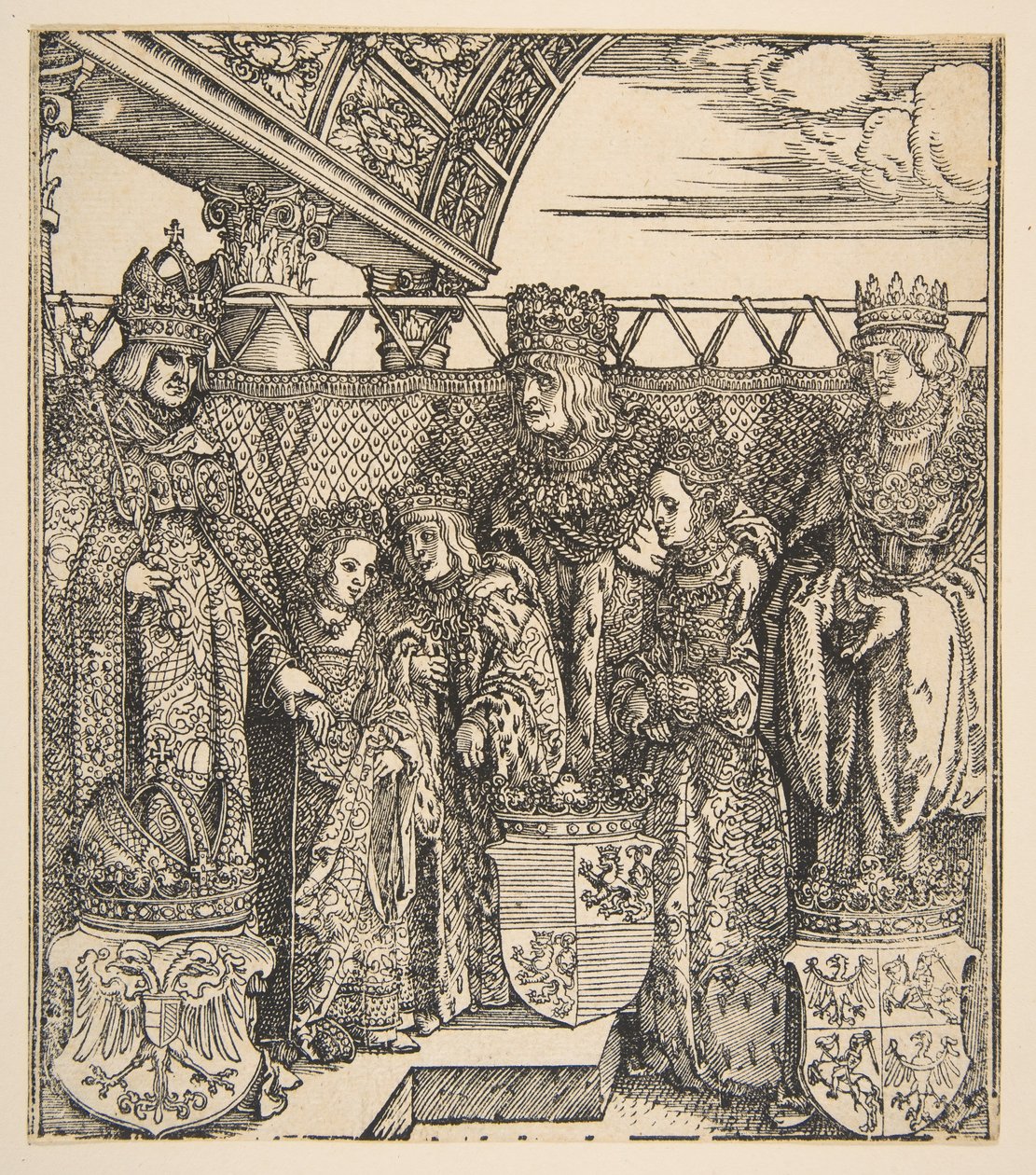 Het congres van prinsen in Wenen door Albrecht Dürer