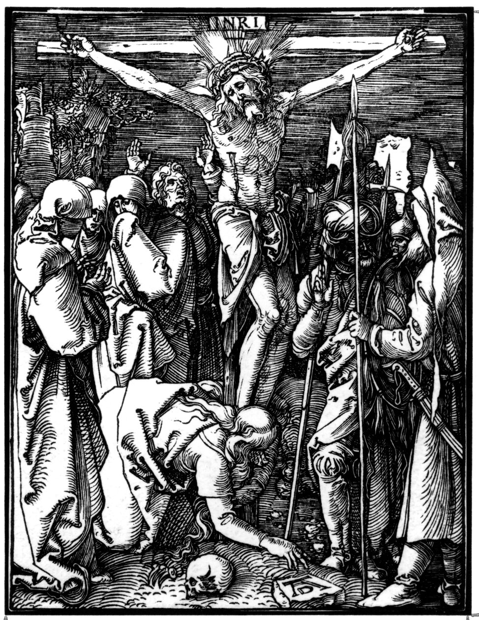 De kruisiging, uit De Kleine Passie, ca. 1509-11 door Albrecht Dürer