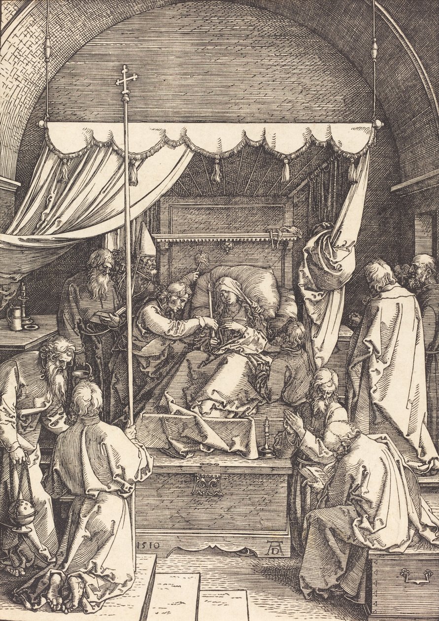 De Dood van de Maagd, 1510 door Albrecht Dürer