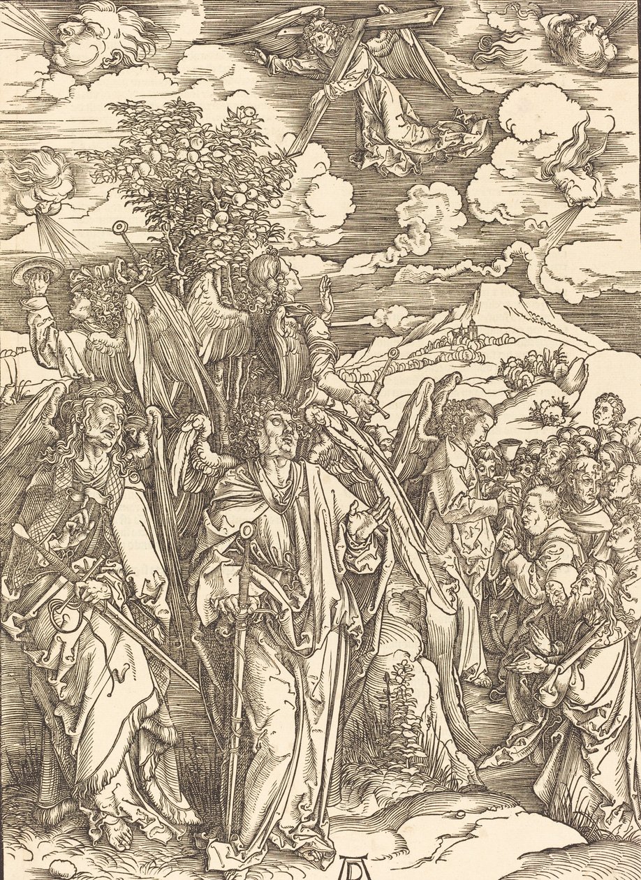 De Vier Engelen die de Winden Vasthouden door Albrecht Dürer