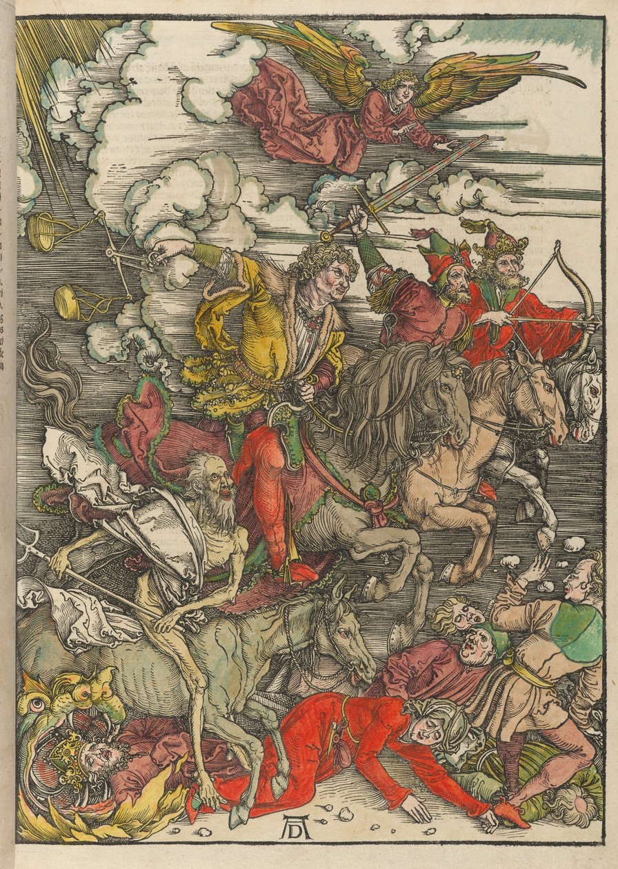 De vier ruiters, uit De Apocalyps door Albrecht Dürer