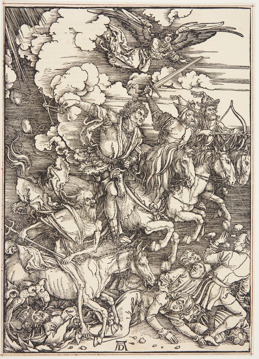 De vier ruiters van de Apocalyps door Albrecht Dürer