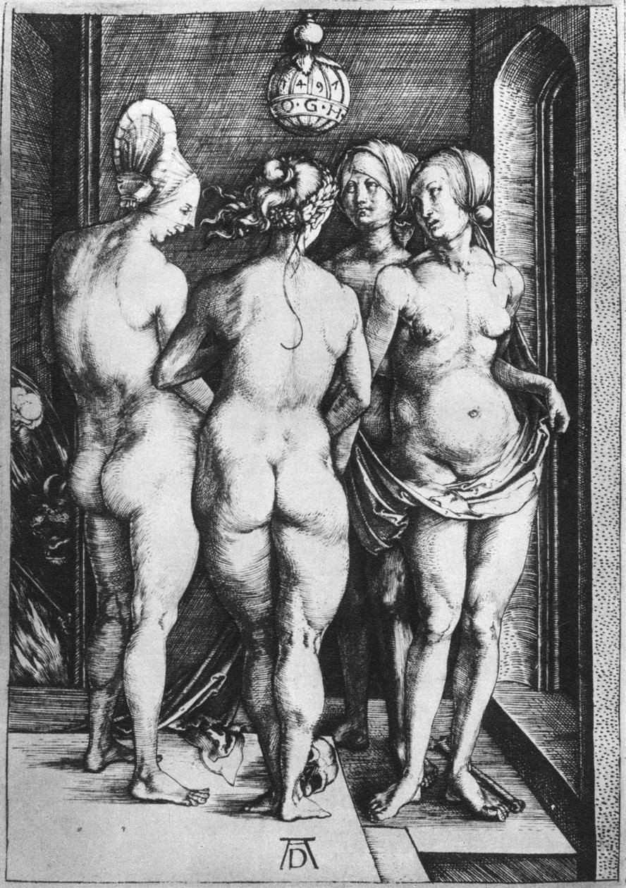 De vier heksen door Albrecht Dürer
