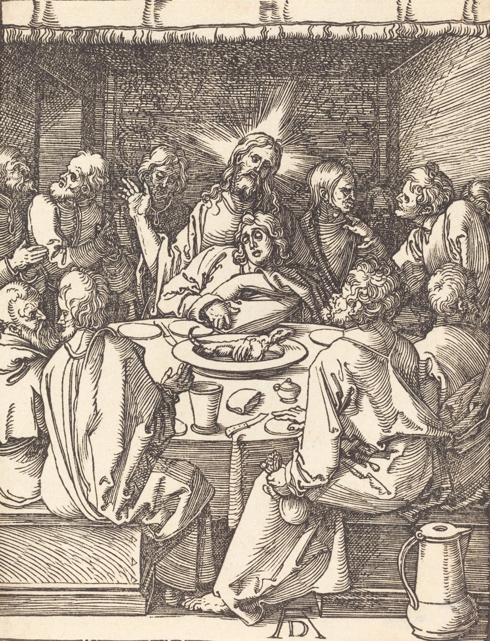Het Laatste Avondmaal, waarschijnlijk c. 1509-1510 door Albrecht Dürer